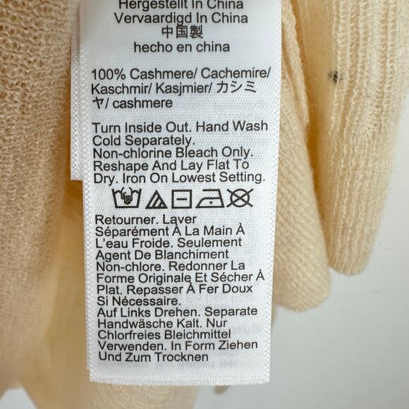 NEW J.Crew Featherweight Cashmere Turtleneck Sweater Rhinestones Buttercream 2X - Picture 14 of 16